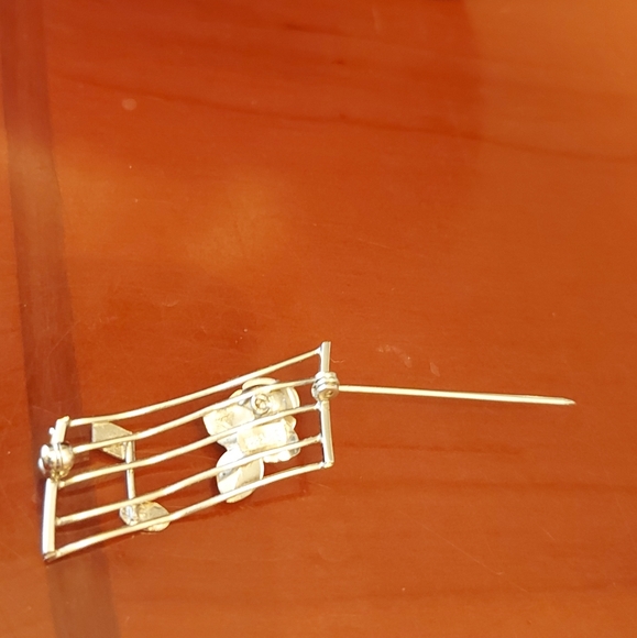 Bond Boyd sterling musical note brooch - Picture 7 of 7